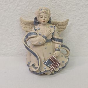 Vintage Sarah's angels Mary Ann 2002 patriotic angel figurine American Flag